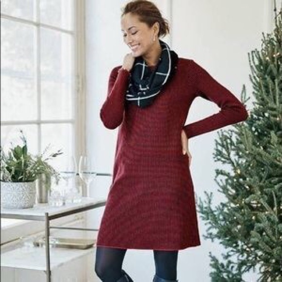 J. Jill | Dresses | J Jill Houndstooth Sweater Dress | Poshmark